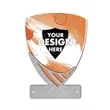 Acrylic Shape 3/8" Thick Award with Steel Stand-Off