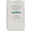 Popcorn Bags - White 4-1/4" x 2-3/8" x 7-3/4"