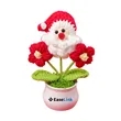 Handmade Knitted Christmas Santa Desk Ornament