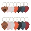 Heart-Shaped Leather Magnetic Hat Clip with Key Ring
