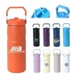 16oz Stainless Steel Bottle with Build-in Straw