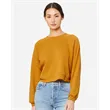 BELLA + CANVAS Women's Crop Raglan Fleece Crewneck Sweats...