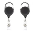 Circular Badge Reel w/ Carabiner & 2-Side Logo (No Twist)