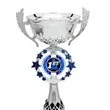 Cup Trophy: 12" Classic Allegiant Style Silver Metal