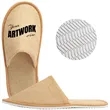 Custom Closed Toe Disposable Linen Hotel Slipper