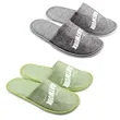 Custom Closed Toe Disposable Linen Hotel Slipper