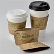 Cardboard sleeve for hot coffee cup