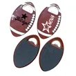 American football-shaped coaster bottle opener