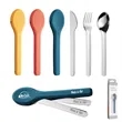 18/8 stainless steel Travel Utensils with silicone Case