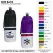 Leather Wine/ Spirits Holder With Your Logo Embroidered