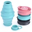 Collapsible Silicone Travel Cup with Carabiner Hook