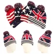 Unisex Autumn and Winter National Flag Star Fleece Hat