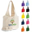 Foldable Canvas Slingbag with Snap Closure - 19"x13"x3"