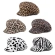 New Leopard Zebra Octagonal Hat for Spring and Summer