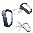 D-Ring 5-in-1 Carabiner With Pocketknife Multi-Tool Clip