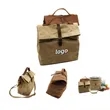Insulated Waxed Canvas Lunch Tote