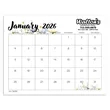 Triumph® Calendars Small Monthly Desk Pad - Floral