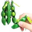 Stress Ball Edamame Keychain
