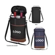 Insulated Portable Padded Canvas Wine Bag for Travel