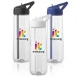 30 oz. Fitness Plastic Water Bottle with Sip Straw