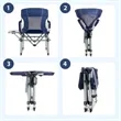 PORTABLE CAMPING DIRECTOR CHAIR WITH SIDE TABLE