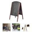 Wood Double Sided A Frame Chalkboard Sign