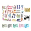 Colorful Flip Flop Print Beach Tote Bag