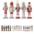 4.72" Nutcracker Christmas Wooden Ornaments