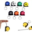 Mini tape measure keychain