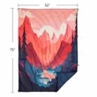 SUBLIMATION OUTDOOR PUFFY PACKABLE CAMPING BLANKET-75" X 52"