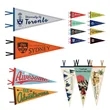 College Sports Custom Felt Pennant Triangle Flag