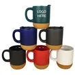 14oz Custom Ceramic Cork Bottom Mug