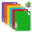 6PCS Plastic Kitchen Cutting Boards