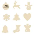 Blank Wood Slices Wooden Ornaments Decorations For Holiday
