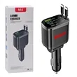 Retractable r 84W Car Charger USB C 4In1 For Travel