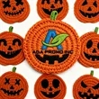 Halloween Pumpkin Handmade Braided Cotton Coasters