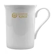 12 oz Bone China Mug with Flared Rim and Elegant Handle