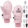 Kids Winter Mittens Waterproof Fleece Lined Snow Gloves
