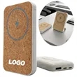 Eco Friendly Magnetic Power Bank 5000mAh Cork Wheat StrawEco