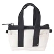 10 Oz Cotton Canvas Tiny Tote w/ Carabiner - 4.3" x 3" x 1.6