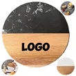 Marble Wood Coaster Custom Logo Stylish Durable Drink Holder