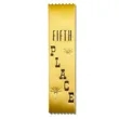 Stock Lapel Fifth Place Ribbons