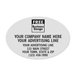 Labels - Oval, Polyester Film Stock
