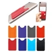 Silicone Phone Wallet w/ Finger Slot & Custom Imprint