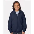 Hanes Youth EcoSmart® Full-Zip Hooded Sweatshirt