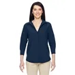 Harriton Women's Paradise Three-Quarter Pullover Sleeve P...