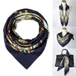 35" Ladies Satin Square Silk Scarf