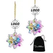 Flower Crystal Suncatcher Prism Hanging Christmas Ornament