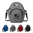Soft Neoprene Insulated Lunch Bag W/ Shoulder Strap & Zipper