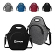 Soft Neoprene Insulated Lunch Bag W/ Shoulder Strap & Zipper